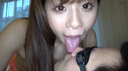 【Tongue Bello】Popular actress Pure white Wakana Chan's superb face licking & spitting play!