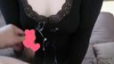 【Personal shooting】Video of girlfriend in knitted giving a &