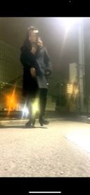[Married woman nasty walk in the middle of the night masturbation in the park or parking lot] Exposed walk Masturbation at a fixed angle in a park or parking lot on the way Man juice　