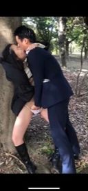 [Permanent preservation version] Exposure play shooting in the park in the daytime with your husband's juniors (2) Idle play Outdoor exposure Creampie Cuckold sex raw saddle raw blowjob other stick NTR Ahe face