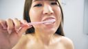 【個人撮影】美人色白美容師さんの歯磨き一部始終