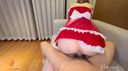 【FHD Amateur】Christmas Happy AV Stick Runs Over Her Young Hole