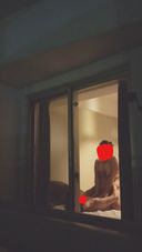 [Limited to 10 pieces without Moza] 【Individual shooting】 [Amateur] Secretly filmed from the balcony where the neighbor of the apartment is bringing in a super huge breasts female college student and having sex