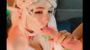 【Cosplay】A princess character girl who gets her mouth dirty by a man three times
