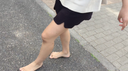 [Completely barefoot] 3rd! The model walked barefoot. part2