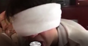 "I'm sorry for licking Ji Po" Adultery mature woman husband is blindfolded and soggy service during work