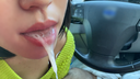 [No individual shooting, God tech long tongue in the car] During a drive date with a little devil Airi who is very similar to the beach 〇 waves, I was and fired a large number of times with a god tech long tongue in PA!