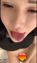 [Personal shooting] Licked to the feet, net celebrity huge breasts poison dragon sex selfie [Uncensored]