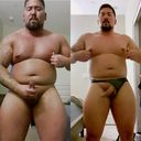 Superhuman bulk macho big brother ejaculates 3 times in total