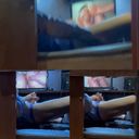 Nonke masturbating at Orine Cafe Western-style room, Japanese-style room edition