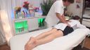 【Amateur】 OL girl smeared with erotic massage ♥ cream and inserted ♡ into ripe