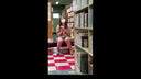도서관의 기적의 펀치라! 독서에 열중하는 지적인 미녀의 빨간 팬티!