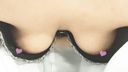【Female doctor's breast chiller / panchira】Sexy female doctor in black stockings. Inverted panchira of bite T-back.