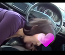 [Personal shooting / amateur] Colossal breasts beauty ★ of the company business 〇 and stirring raw in the car, mouth ejaculation W man smelly inside the car! !!