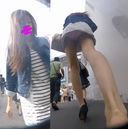 #14 Sharp!! Shot directly under the light pink panties of the neat and clean beauty JD-chan