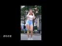 Dance of cute idols dancing in ecchi costumes [37] Denim shorts Big tits Muchimuchi