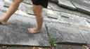 [Completely barefoot] 3rd! The model walked barefoot. part2