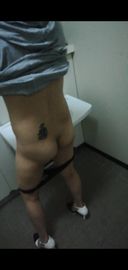"Amateur Submission Video" Exposed raw saddle in a multipurpose toilet #4