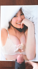 Bukkake ejaculation ♡ on Erika Ikuta of Nogizaka 46