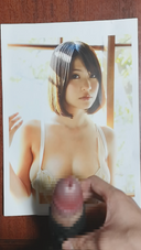 Bukkake ejaculation on Asuka Kishi