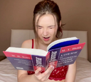 Reading Orgasm Challenge with an electric vibrator