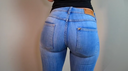 Very thick! Denim & T-back butt