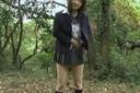 【Personal shooting, amateur】NTR! Shaved JD 2nd grade outdoor shame play! Facial cumshot in uniform! I was by another man!