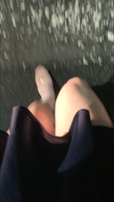 【脚フェチ】夜の横断歩道をドキドキのフレアミニで渡ってみた。【ミニスカート】
