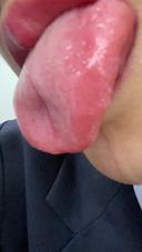 Saliva paradise with a finger in the mouth of a school girl in uniform