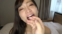 AV actress Ameri Chan's super rich finger & face licking play!