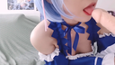 [Distribution video] Masturbation of Rem, an absolute shaved beautiful girl, love juice overflows from the vagina