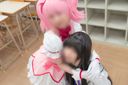Let's have a reverse threesome harem with a magical girl! Two amateur layers squeeze out the dirt of a former virgin who is not used to ecchi / Ma Magi Maka & Ho La Magical Girl Ver * Complete face / raw vaginal shot