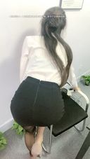 Raw masturbator woman with beautiful legs (2) * In the conference room