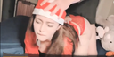 [무수정] 【25분】휴대폰 촬영 산타의 코스프레 미녀가 POV! ! 화질은 조금 거칠지만 미녀의 리얼 섹스 영상은 없어진다!