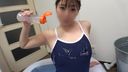 【코스프레】고신장 171cm의 폭유 미녀가 스쿨 수영복 차림으로 개인 촬영!