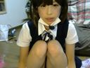 Beautiful girl masturbation in uniform costume!