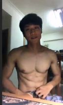 Real video chat where you can see the true face of Nonke! !! Super big Sakuya-kun 27 years old appearance of super handsome super spar! !! The well-proportioned beauty muscles made of volleyball and the natural smile are all perfect!!