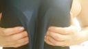 【Selfie post】Amateur woman masturbates in school swimsuit cosplay "spit nipple teasing"