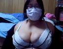 【Live Streaming】 I cup height 158cm 21 years old sober face glasses big breasts fat chan masturbation