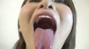 (1) [Spit tongue observation] Yuri Oshikawa's subjective tongue velo observation recorder licking lens licking spit word blame! !!　
