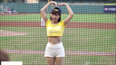 おっぱい揺れまくり★台湾の美人チアガール！台湾野球の女神はへそ出し胸揺れです！