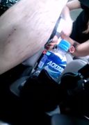 [Raw saddle × 1, oral ejaculation × 2 shots] Dispatch type customs in the car (18)