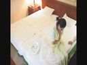 Leaked video!!　Beautiful hotel maid closed room sex training white paper! !!　Part2