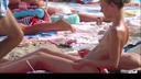 A nudist beach full of topless! A dream scene full of French beauties!