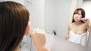 【Personal shooting】Beautiful fair-skinned hairdresser's toothbrushing from beginning to end