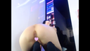[None] No012 Shaved pervert sister Voice patience masturbation at an internet café Because it's a pervert, squirt even in such a place