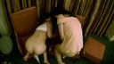 Shibuya girls' duo standing back and rolling up their orgasms