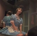 【個人撮影】ショートヘアスレンダーなリフレ嬢と制服のまま中出しセックス