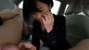 【個人撮影】30代志田未来似シンママ初めての円光車内フェラ動画です