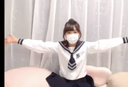 B141 A cute loli beautiful girl in model class is delivered live chat in uniform and squeak water! !!